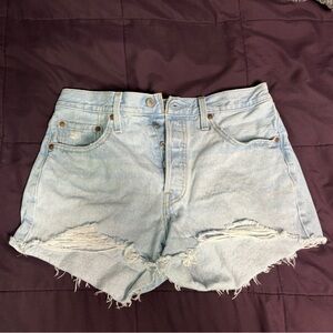 Levi 501’s, never worn, size W28, light blue wash